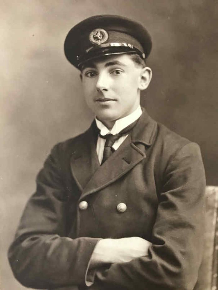 Charlie Cherrett, Acting Keeper in Charge at the Wolf who signalled Trinity House in Penzance with news of U-1209's sinking (photo courtesy of Lynda Whyte)